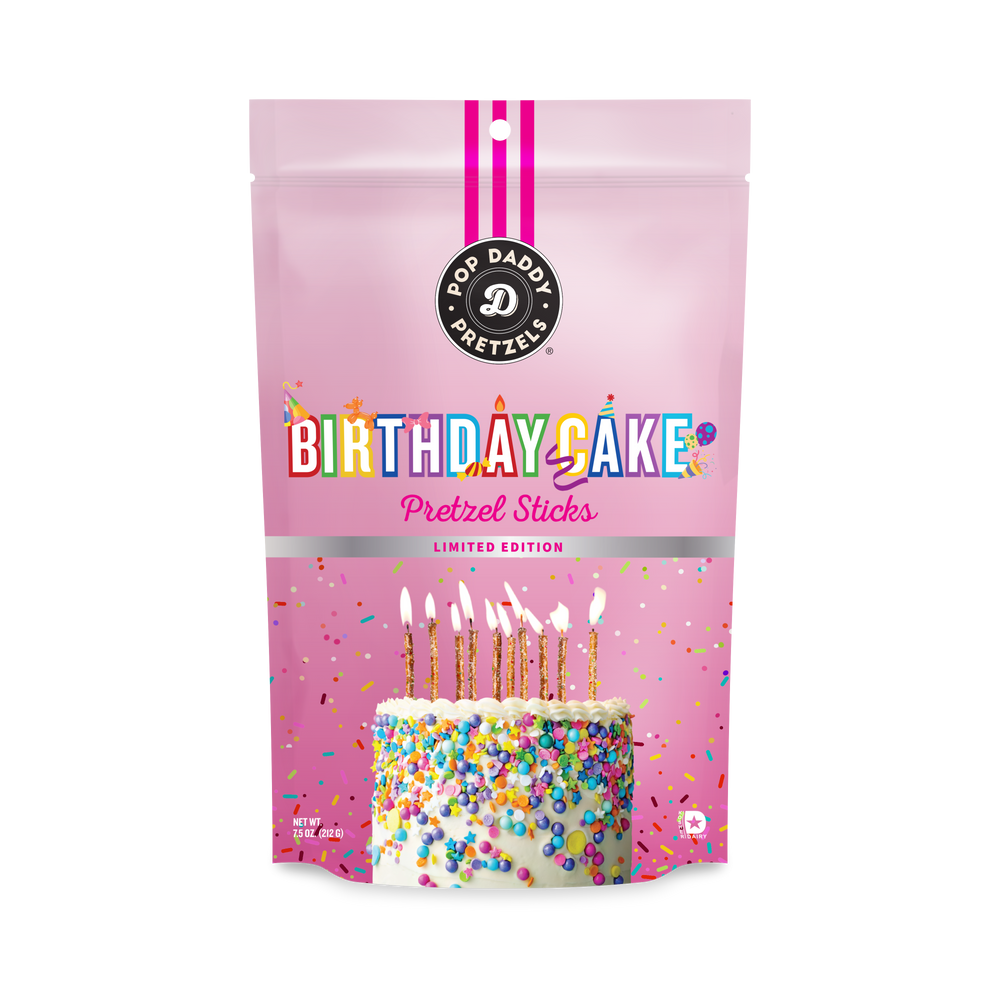 Seasoned Pretzels - Birthday Cake