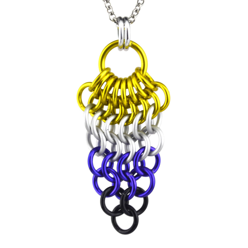 Pridemaille Cluster Pendant - Nonbinary