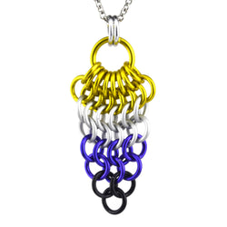 Pridemaille Cluster Pendant - Nonbinary