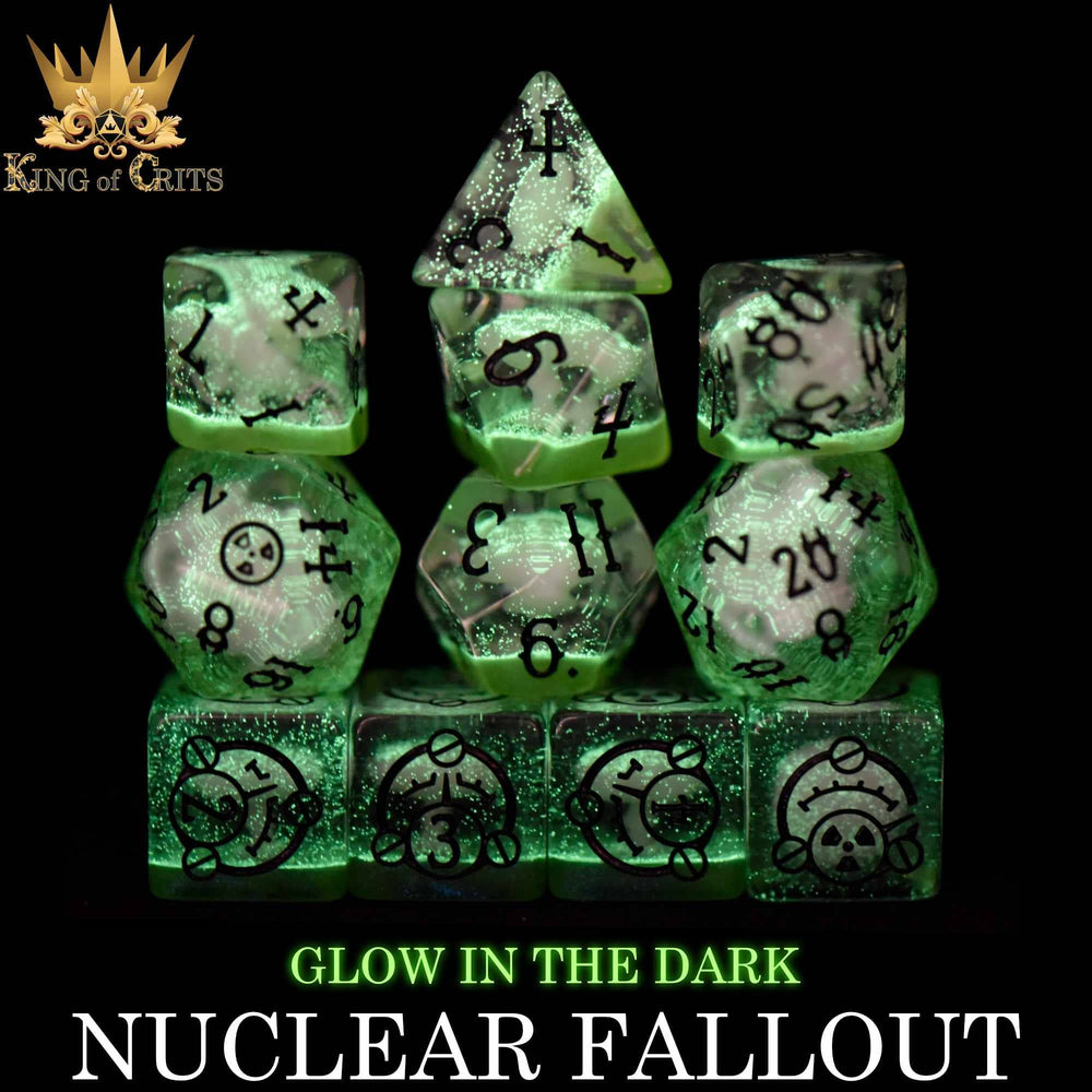 King of Crits Dice Set - Nuclear Fallout (11-Piece)