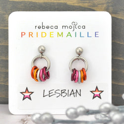 Pridemaille Tiny Hoop Earring - Lesbian
