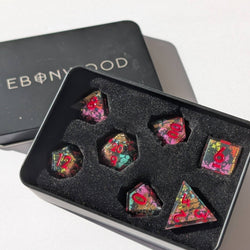 Ebonwood Dice Set - Runeburst