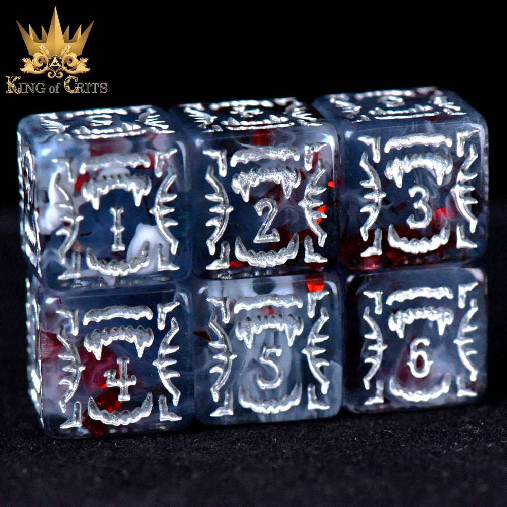 King of Crits Dice Set - Vampiric Bloodline (11 Dice Set)