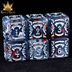 King of Crits Dice Set - Vampiric Bloodline (11 Dice Set)