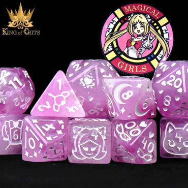 King of Crits Dice Set - Magical Girls (11-Piece)