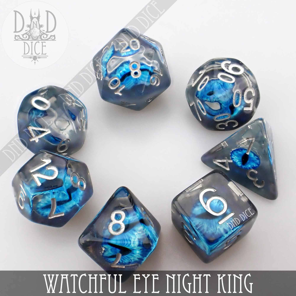 RPG Dice Set - Watchful Eye (Night King)