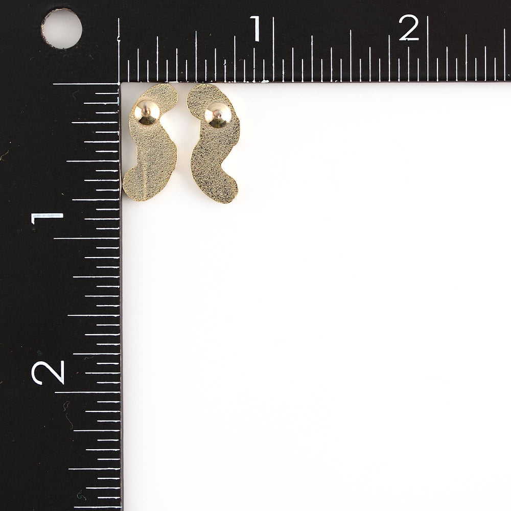 Enamel Earrings - Earthworm