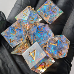 Ebonwood Dice Set - Golden Valor