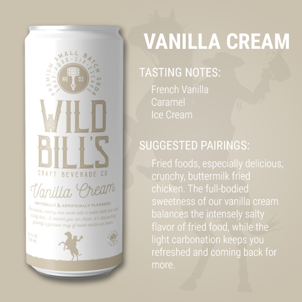 Cane Sugar Craft Soda - Vanilla Cream