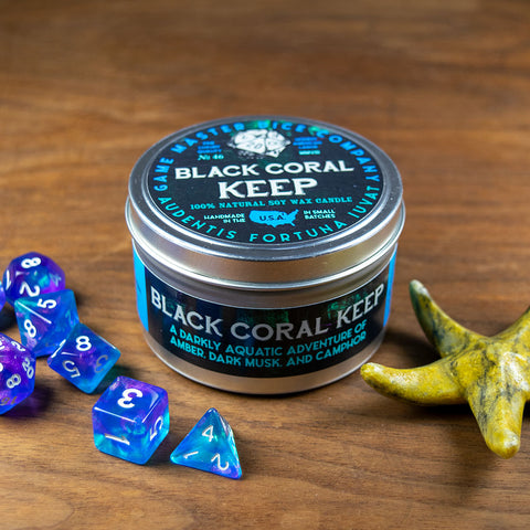 RPG Candle - Black Coral Keep
