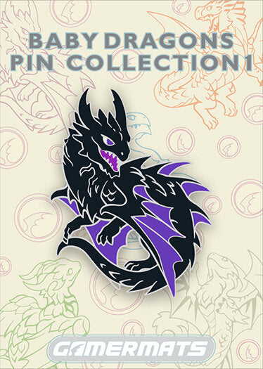 Enamel Pin - Baby Black Dragon