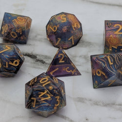 Ebonwood Dice Set - Starry Core