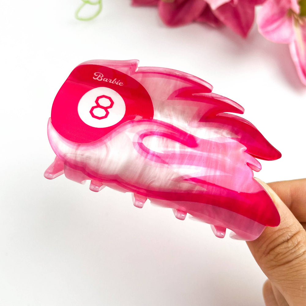 Hair Clip - Pink Leopard Bow