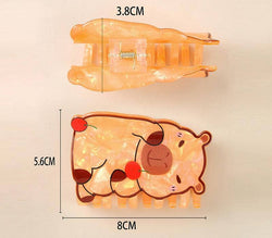 Hair Clip - Cartoon Capybara