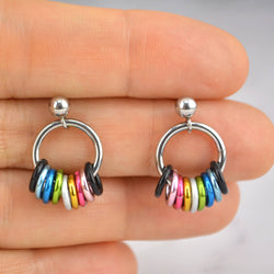 Pridemaille Tiny Hoop Earring - Queer Pride