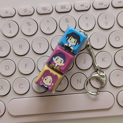 Fidget Keycap Keychain Set - Girly Pop Hunters