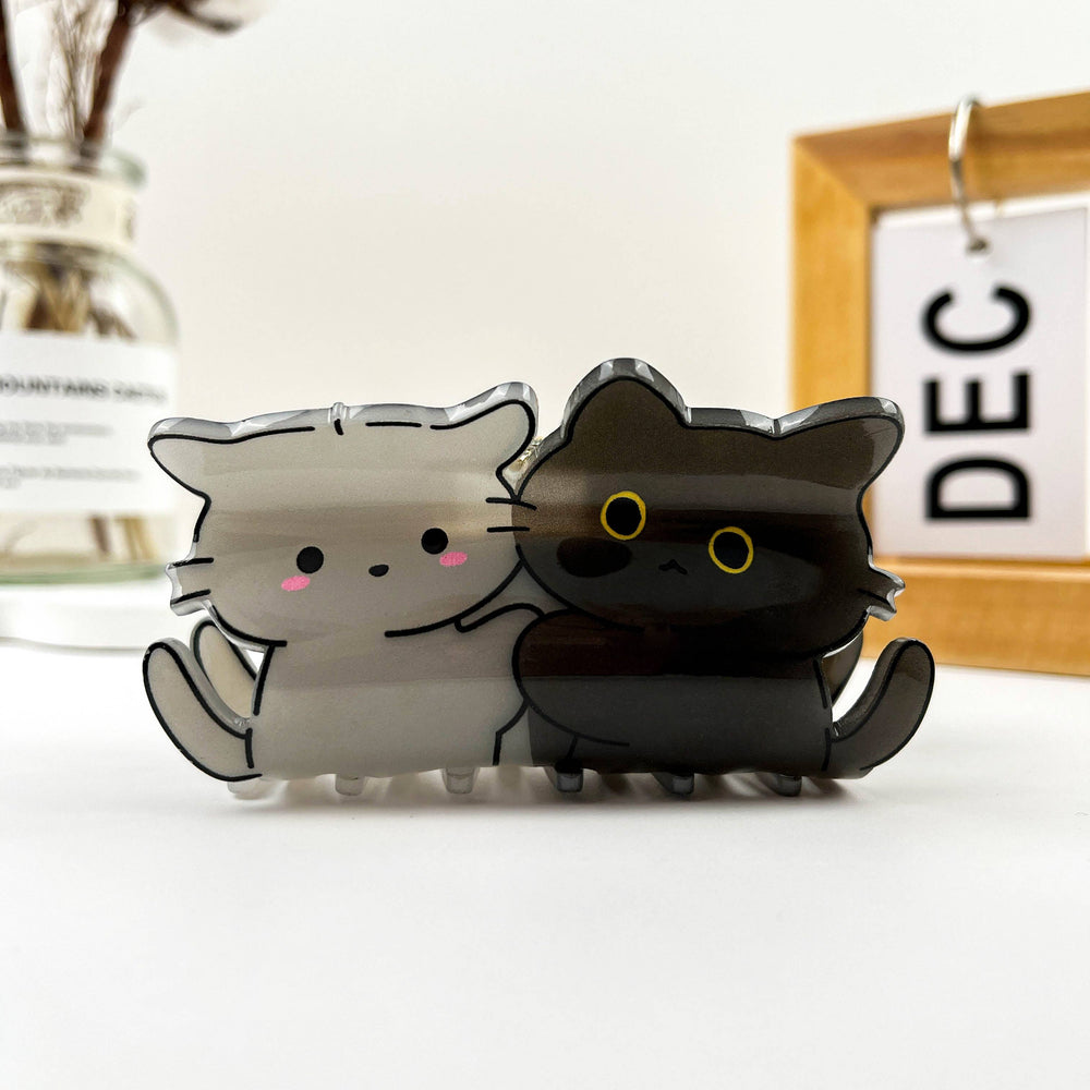 Hair Clip - Cat Graffiti