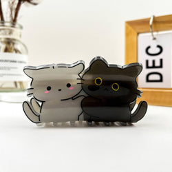 Hair Clip - Cat Graffiti