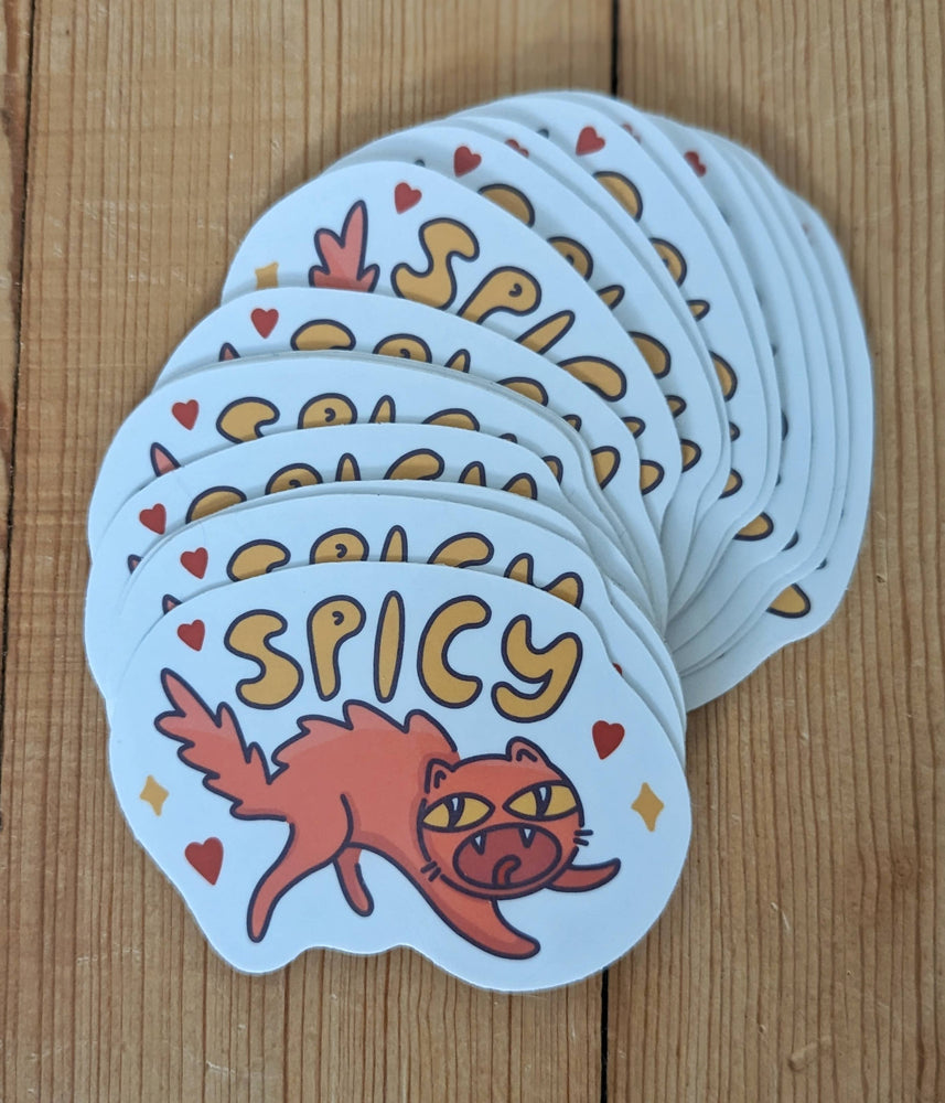 Vinyl Sticker - Spicy Feral Cat