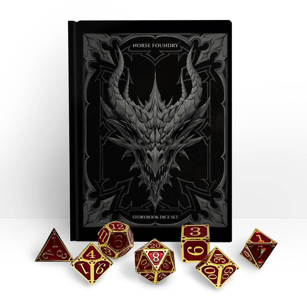 RPG Dice Set - Veil of the Forgotten Magic (Storybook)