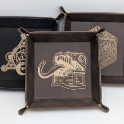 Vegan Leather Dice Tray - Arcane Geometry