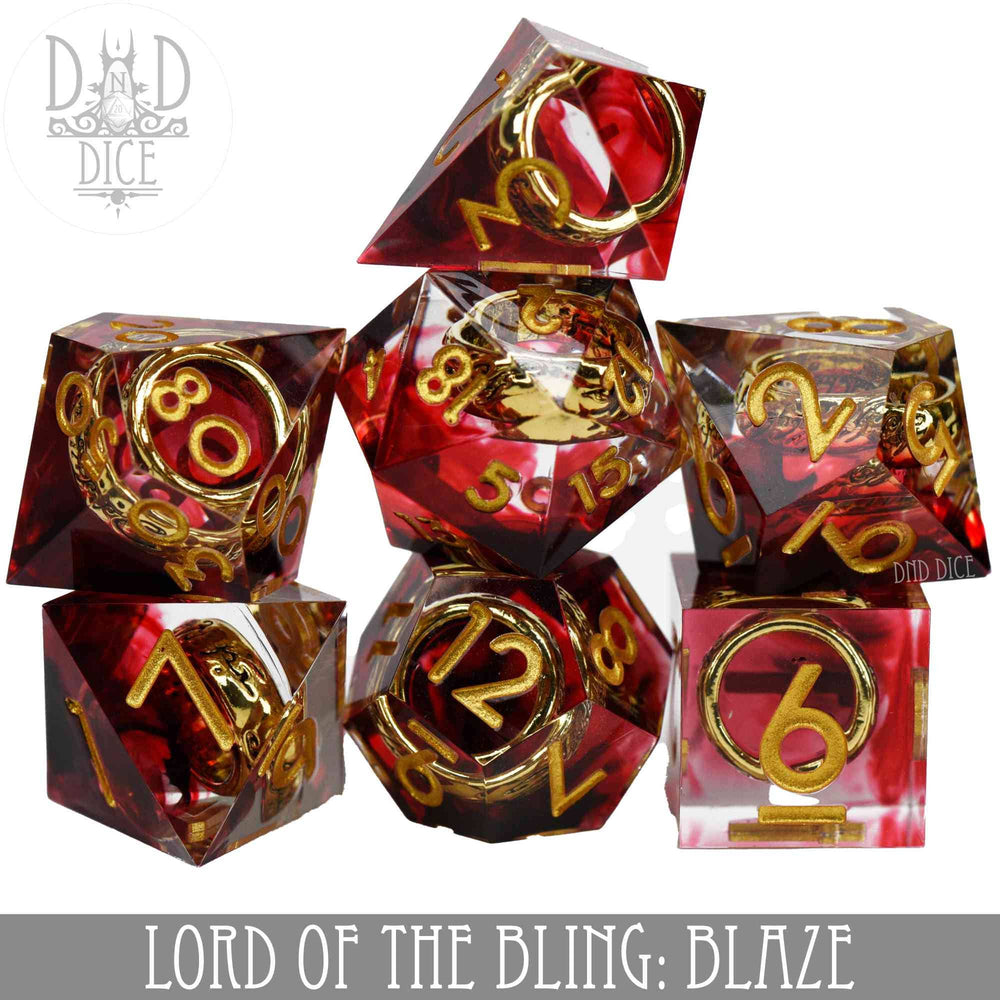 King of Crits Dice Set - Blaze