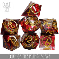 King of Crits Dice Set - Blaze
