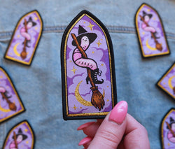 Worm on a Broom - Embroidered Patch