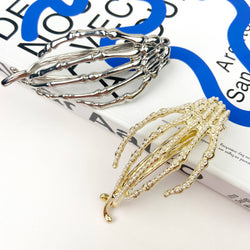 Hair Clip - Silver Hand