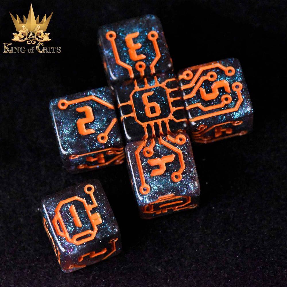 King of Crits Dice Set - Digital Dystopia (11-Piece)