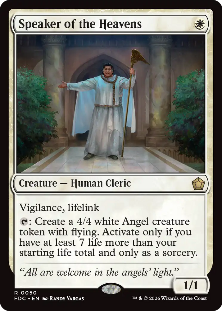 Speaker of the Heavens [Foundations Commander]
