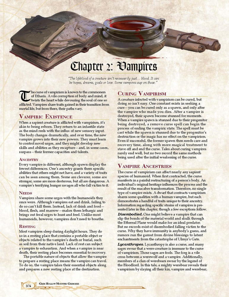 Grim Hollow: The Monster Grimoire (5E)