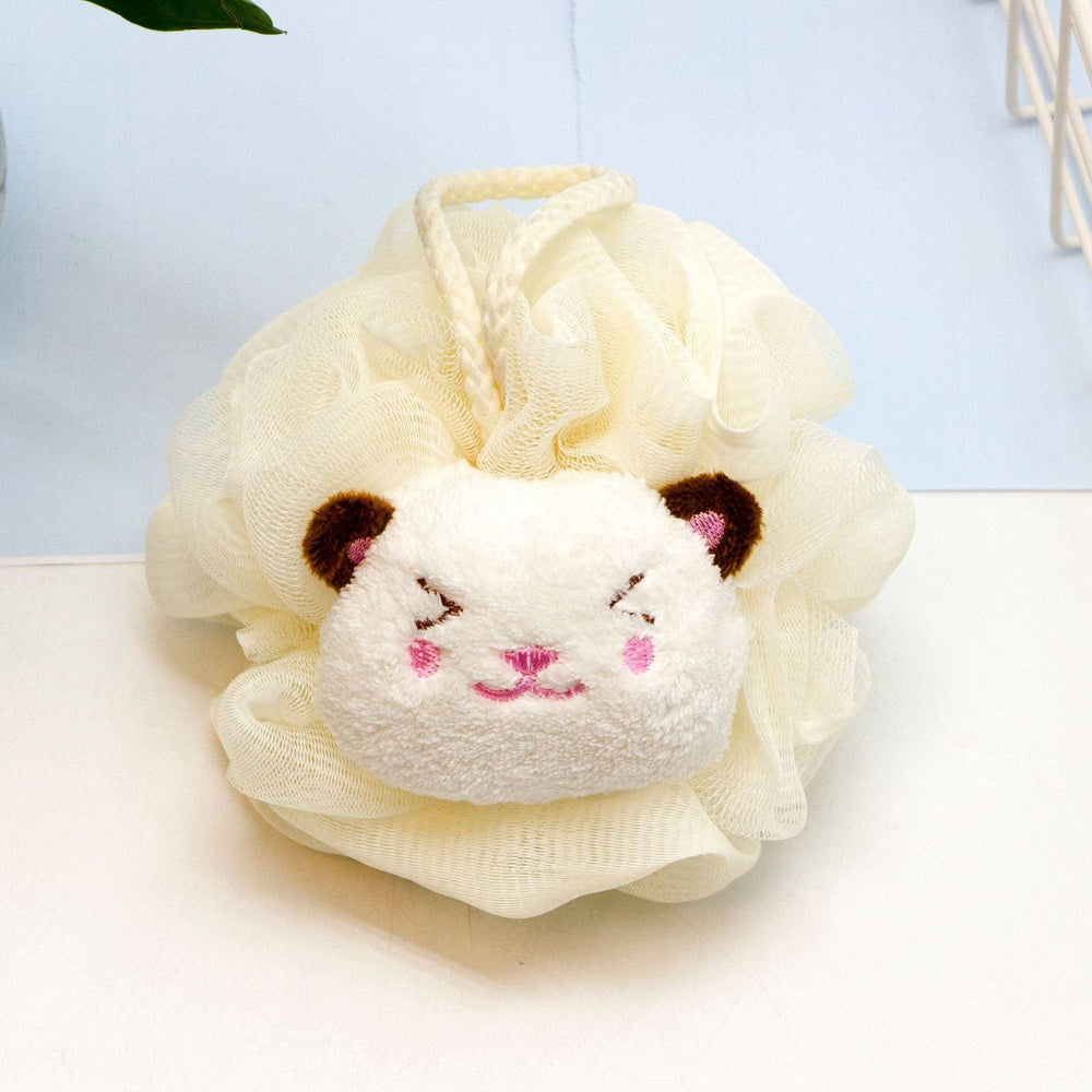 Kawaii Bath Pouf - Beige