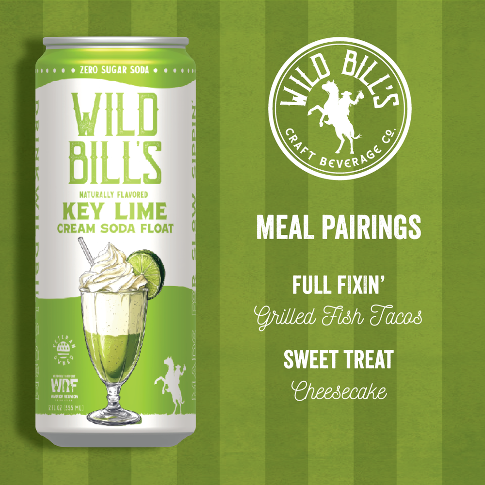 Zero Sugar Craft Soda - Key Lime Cream Soda Float