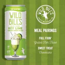 Zero Sugar Craft Soda - Key Lime Cream Soda Float