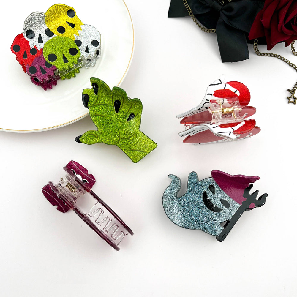 Hair Clip - Skele-Heart