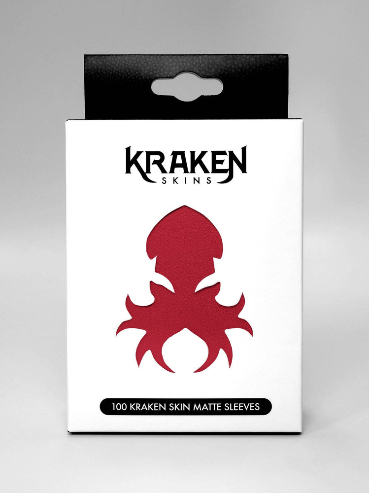 Kraken Skin Sleeves - Crimson Red Matte