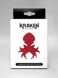 Kraken Skin Sleeves - Crimson Red Matte