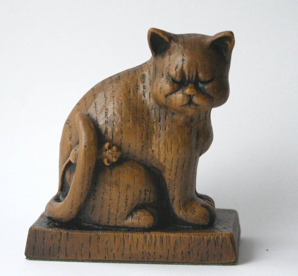 Reproduction Medieval Carving - Sad Old Church Cat