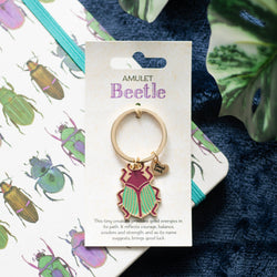 Keyring - Lucky Gold Beetle