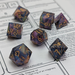 Ebonwood Dice Set - Starry Core