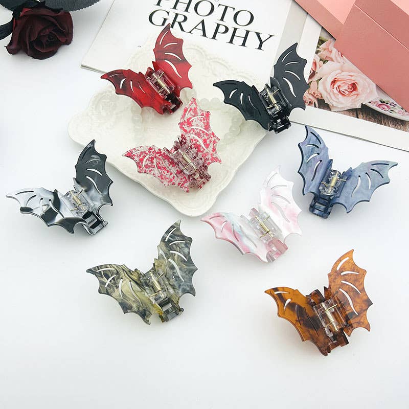 Hair Clip - Colorful Bat