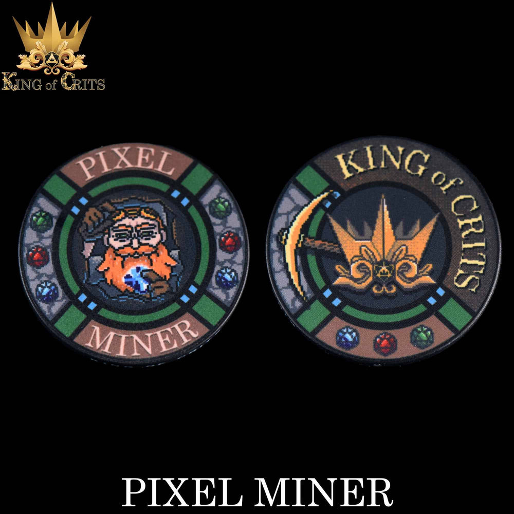 King of Crits Dice Set - Pixel Miner (11-Piece)