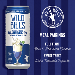 Zero Sugar Craft Soda - Blueberry Cream Soda Float