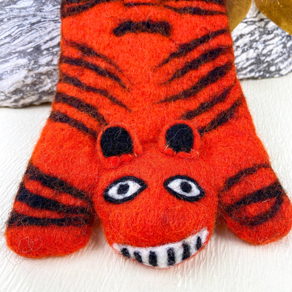 Animal Rug Coaster - Orange Tiger