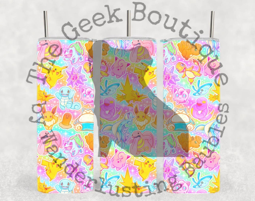 Insulated Tumbler - Ombre Poke Collage