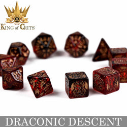 King of Crits Dice Set - Draconic Descent (11-Piece)
