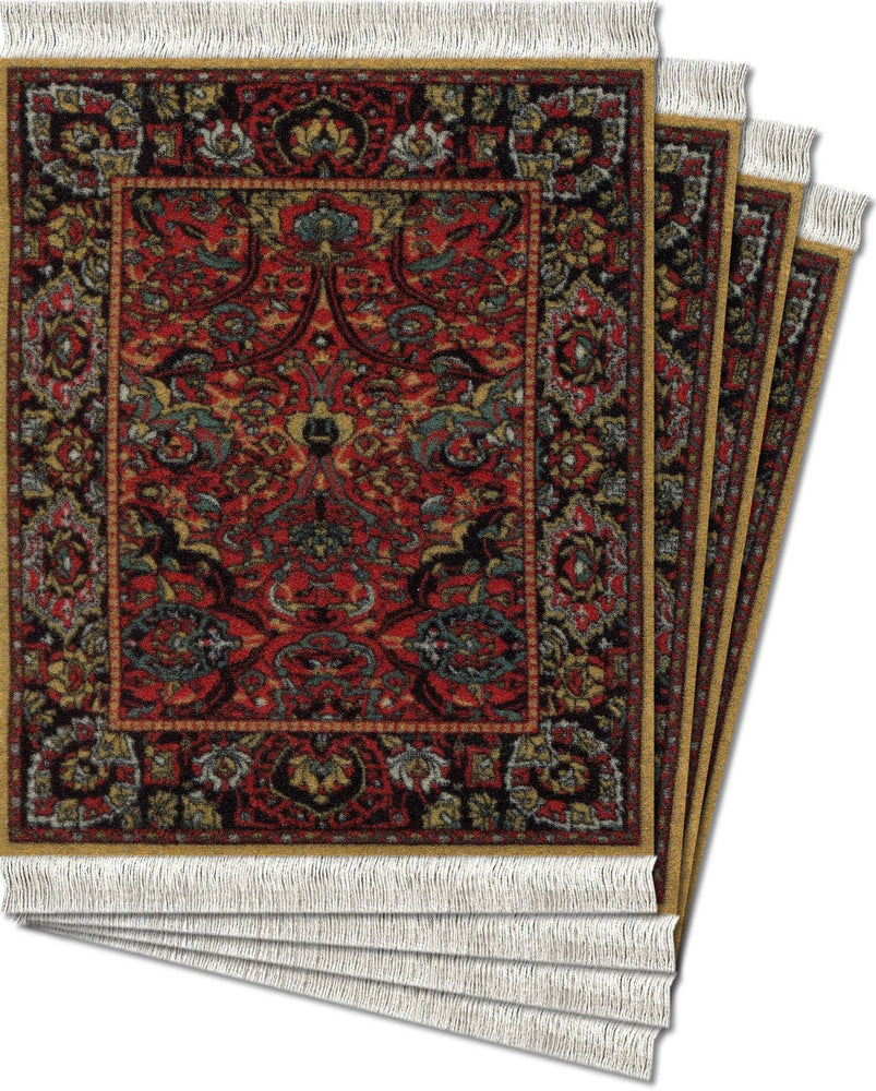 CoasterRug - Floral Arabesque (4-Piece)