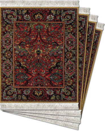 CoasterRug - Floral Arabesque (4-Piece)
