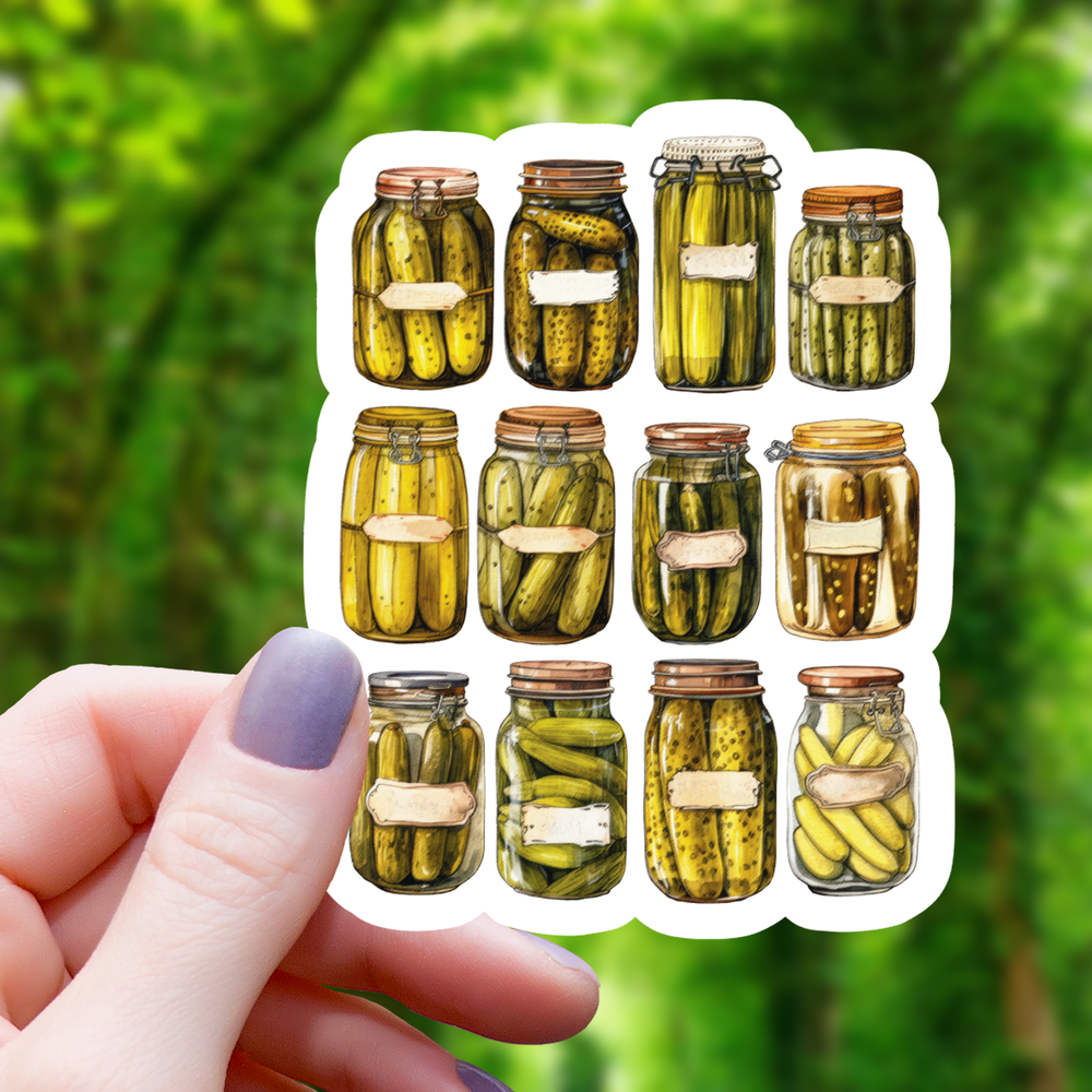 Vinyl Sticker - Pickle Collage